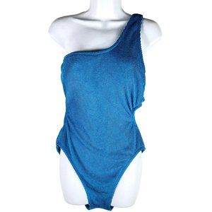 Shade & Shore‎ Women's Asymmetrical One Piece Swimsuit Size Large